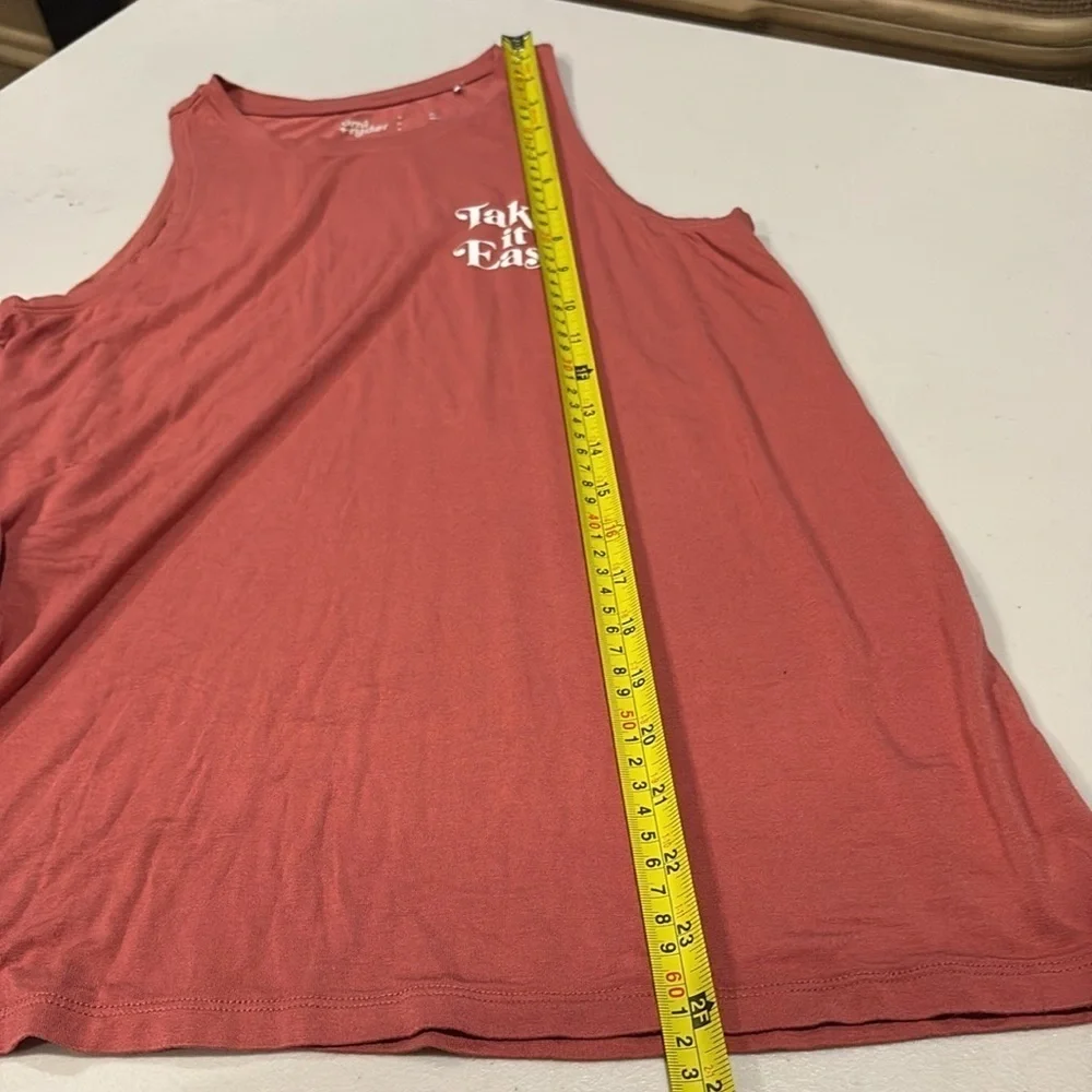 R+R - The Swing Tank & Tulip Knit Short Set.  Size XL.  Color Burnt Orange